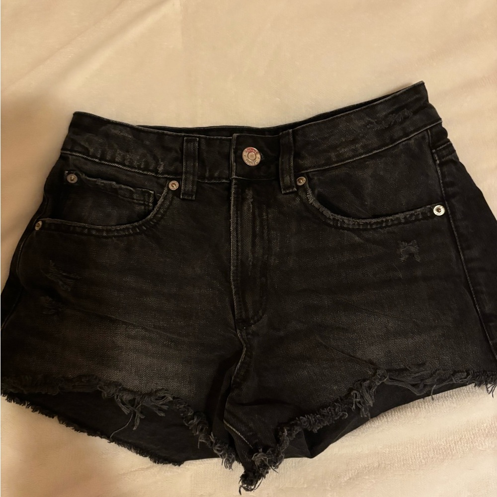 Garage Black Denim Shorts